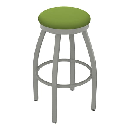Holland Bar Stool Co 30" Swivel Bar Stool, Nickel Finish, Canter Kiwi Green Seat 80230AN009